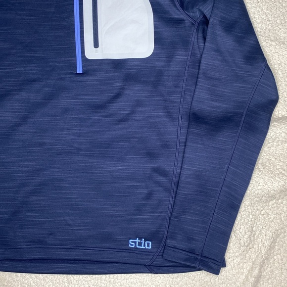 Stio Women’s Mountain Shadow Gannett Peak Blue Fleece Half Zip Pullover Large - Picture 6 of 11